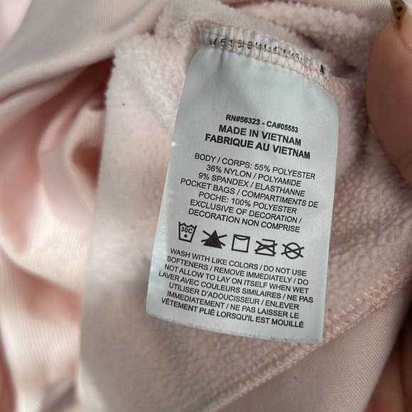 Nike Baby Pink Fleece Lined Hooded Sweater - Picture 8 of 12